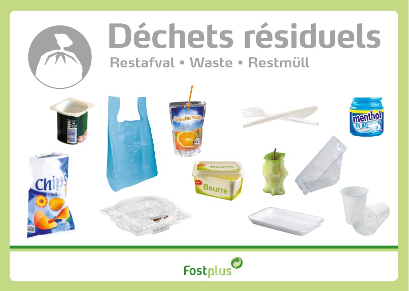 Panneau déchets résiduels - Fost plus