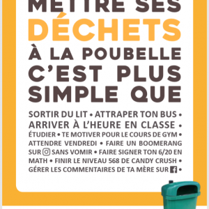 Affiche de sensibilisation  - Secondaire