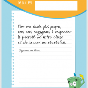 Affiche - Charte d'engagement - Primaire