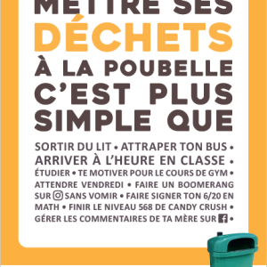Affiche de sensibilisation  - Secondaire