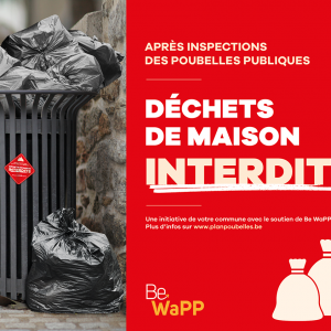 Affiche "Déchets de maison interdits"