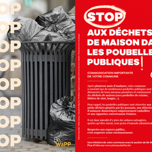 Flyer "Déchets de maison interdits"