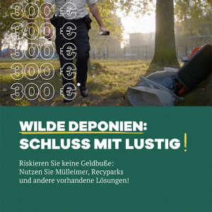 Plakat - Wilde deponien : Schluss mit lustig !