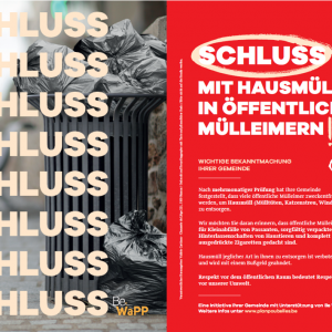 Flyer  "Hausmüll verboten"