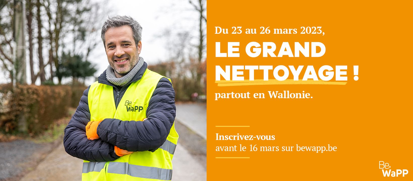 Je participe au Grand Nettoyage 2024 Be WaPP