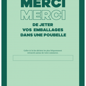 Présentoir Commerce Plus Propre - A3