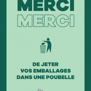 Stop trottoir Commerce Plus Propre - Affiche A1