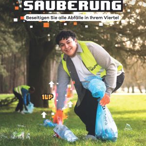 Affiche Grand Nettoyage 2025 en ALLEMAND