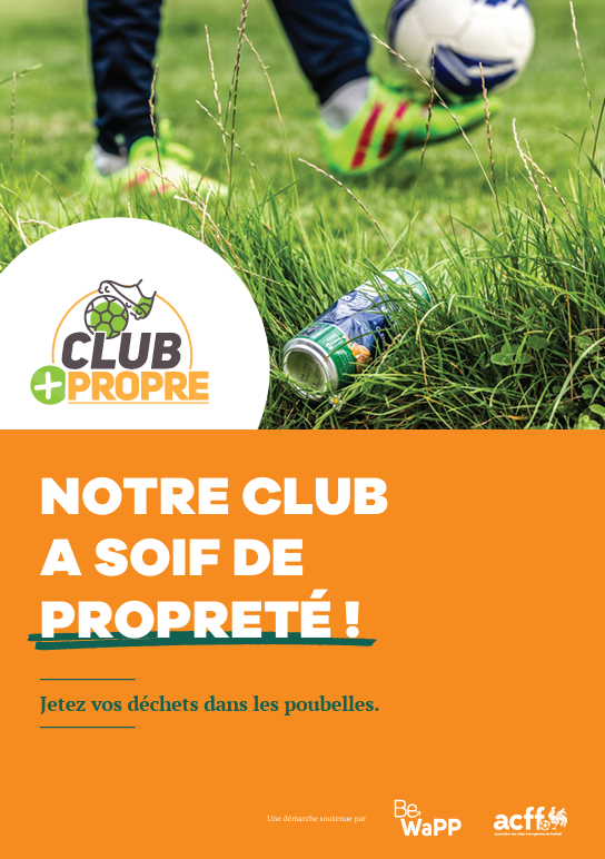 Affiche Canette - Club Plus Propre